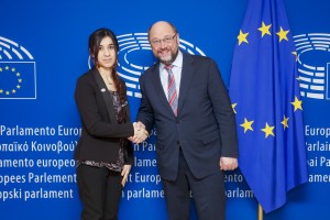 Martin SCHULZ - EP President meets with Nadia Murad BASEE TAHA representing Yazidi people suffering from ISIS